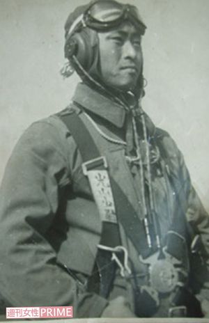 光山文博少尉の代表的な写真。戦死後、2階級特進し「大尉」となる