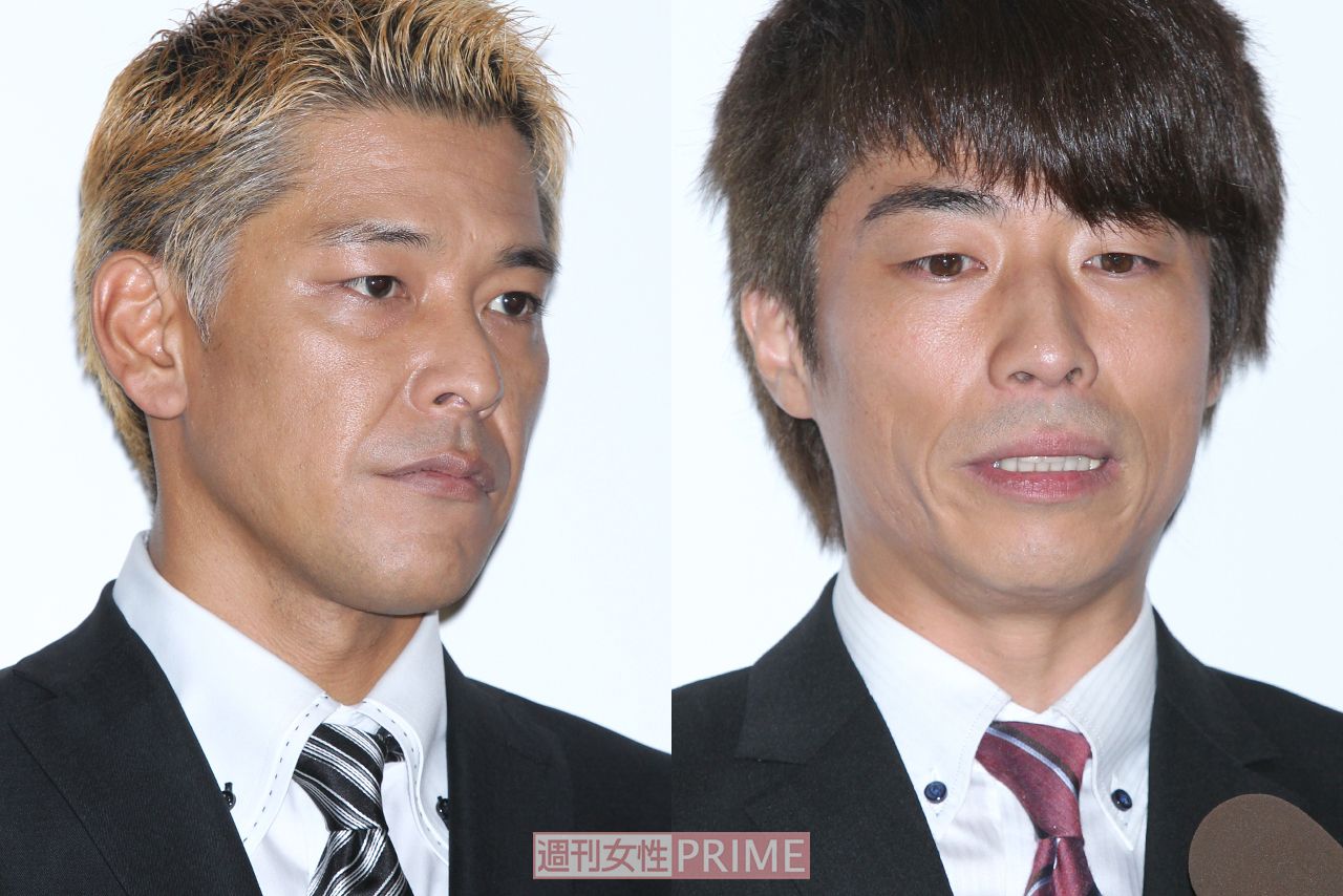 （左から）田村亮、田村淳