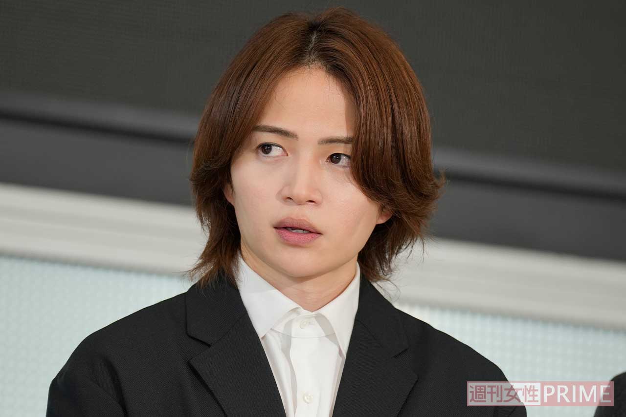 会見で元メンバーの猪俣に対して怒りを露わにした菊池風磨（撮影／編集部）