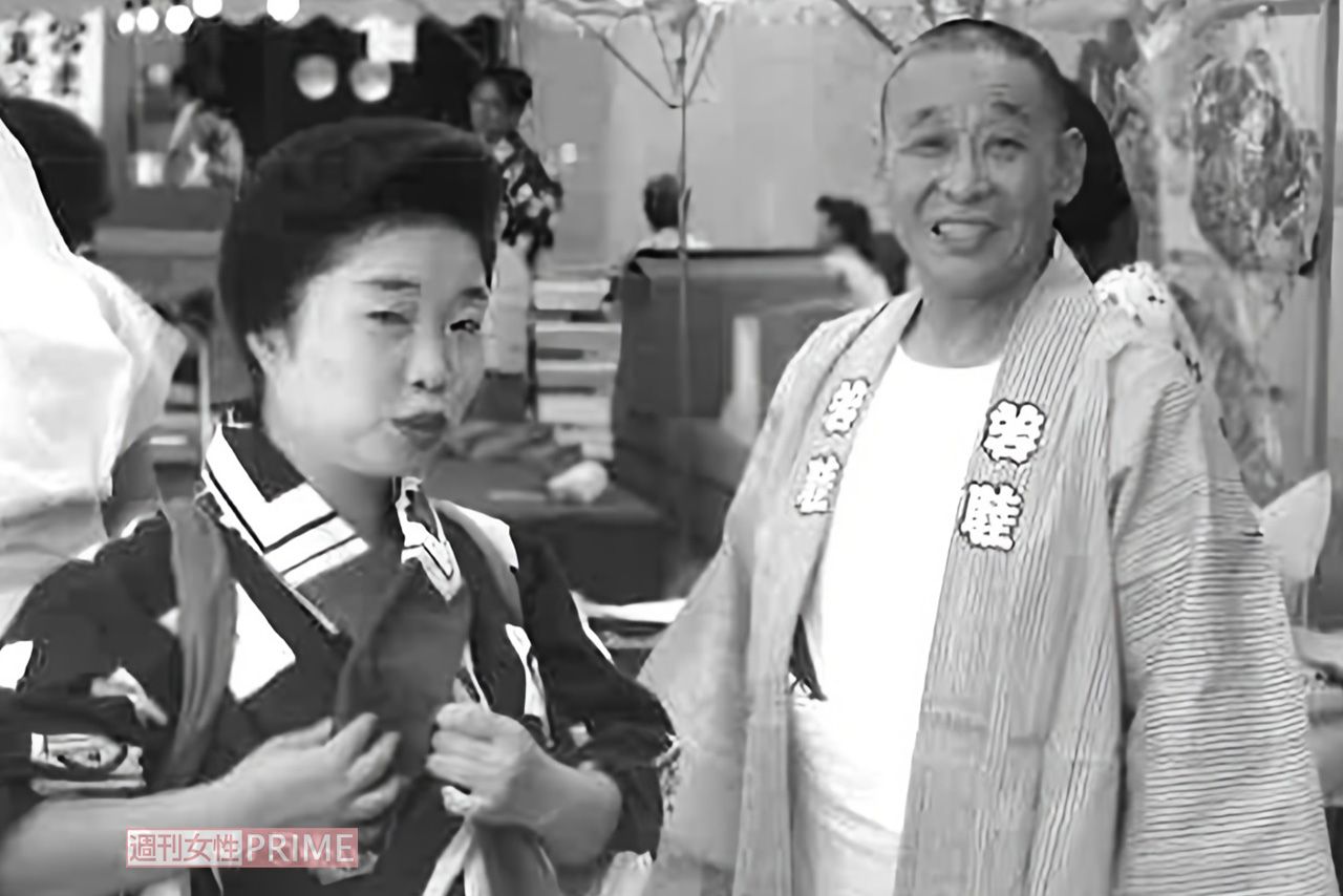 1992年、彦八まつりに露の五郎兵衛師匠と　写真提供／露の都