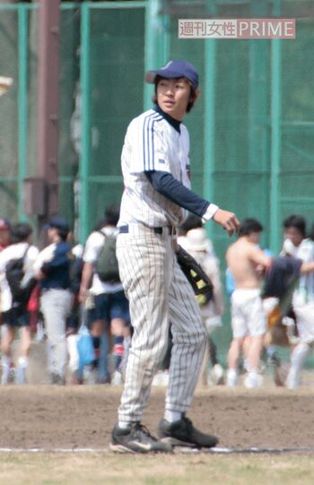 2006年4月、ジャニーズチームで草野球を楽しむ相葉雅紀