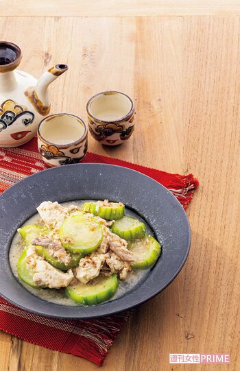 ナーベーラーンブーシ（ヘチマのみそ炒め）　撮影／廣瀬靖士