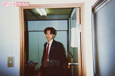 当時通っていた学校で同級生が撮影した、制服姿の国分博さん