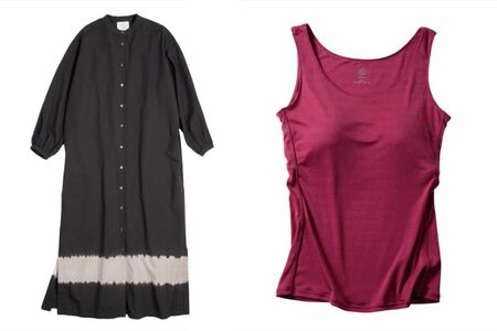 上野樹里のブランド『トゥイカウリ』6万500円のワンピース（左）と、2万4200円のキャミソール（右）（公式HPより）