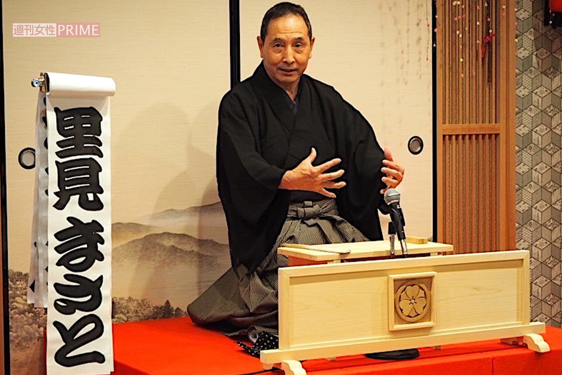 話芸を磨くために始めた講談師としての活動が、35年を超えたまさと。創作講談『戦艦大和と乗組員』は代表作。今年は長崎原爆の日に『関西発ラジオ深夜便』（NHKラジオ）で放送された