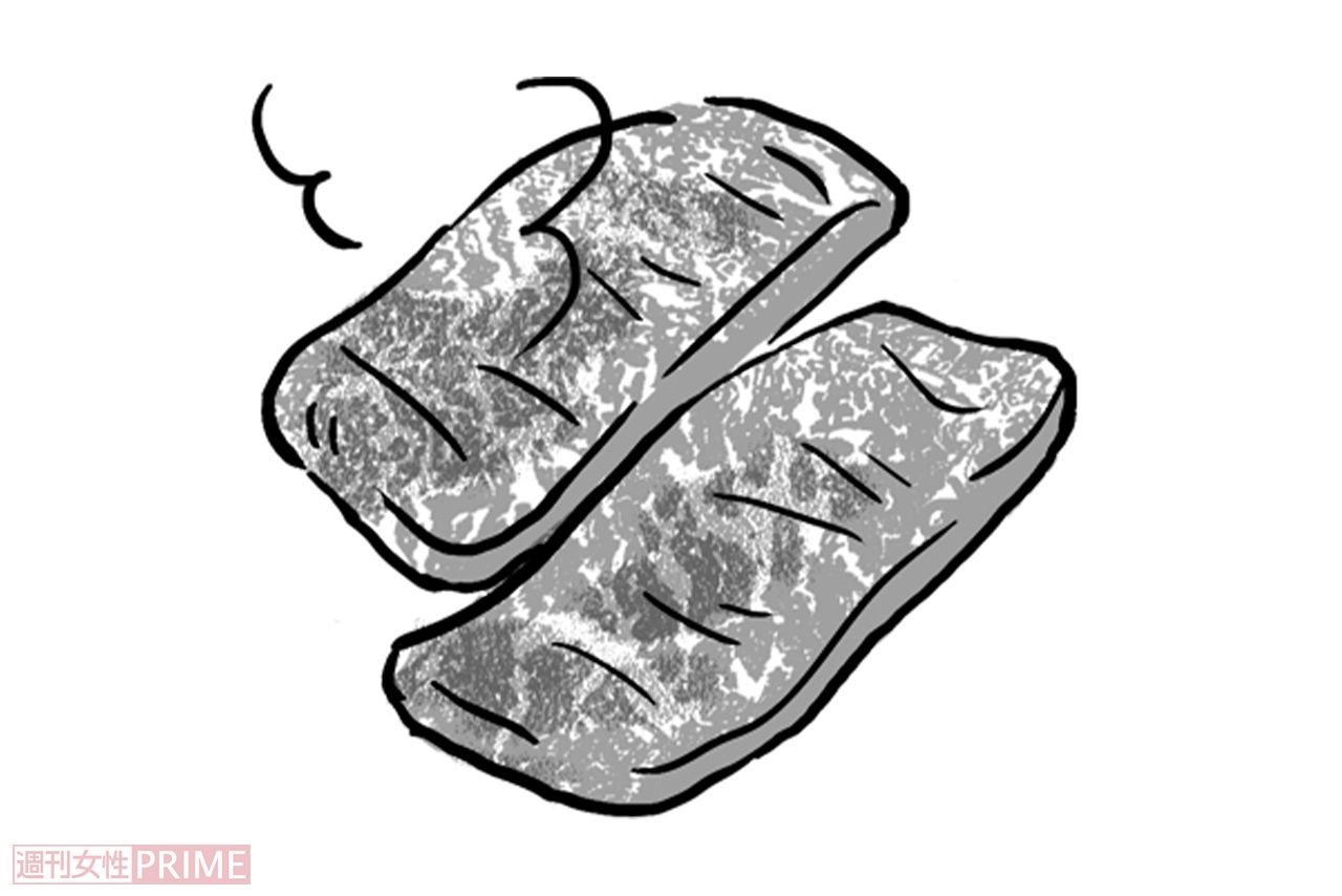 牛カルビ/飽和脂肪酸 12.79g（100gあたり）（イラスト／上田英津子）