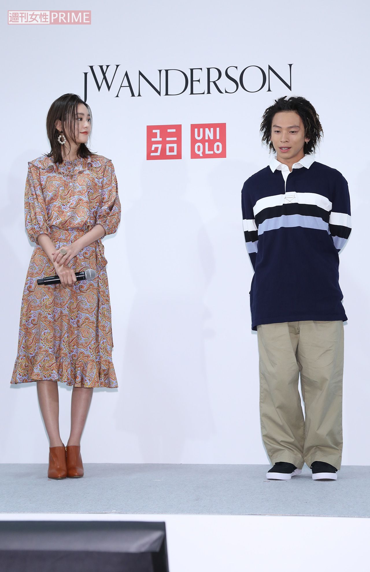 桐谷美玲と平野歩夢（2019年、『ユニクロ』新商品発表会にて）