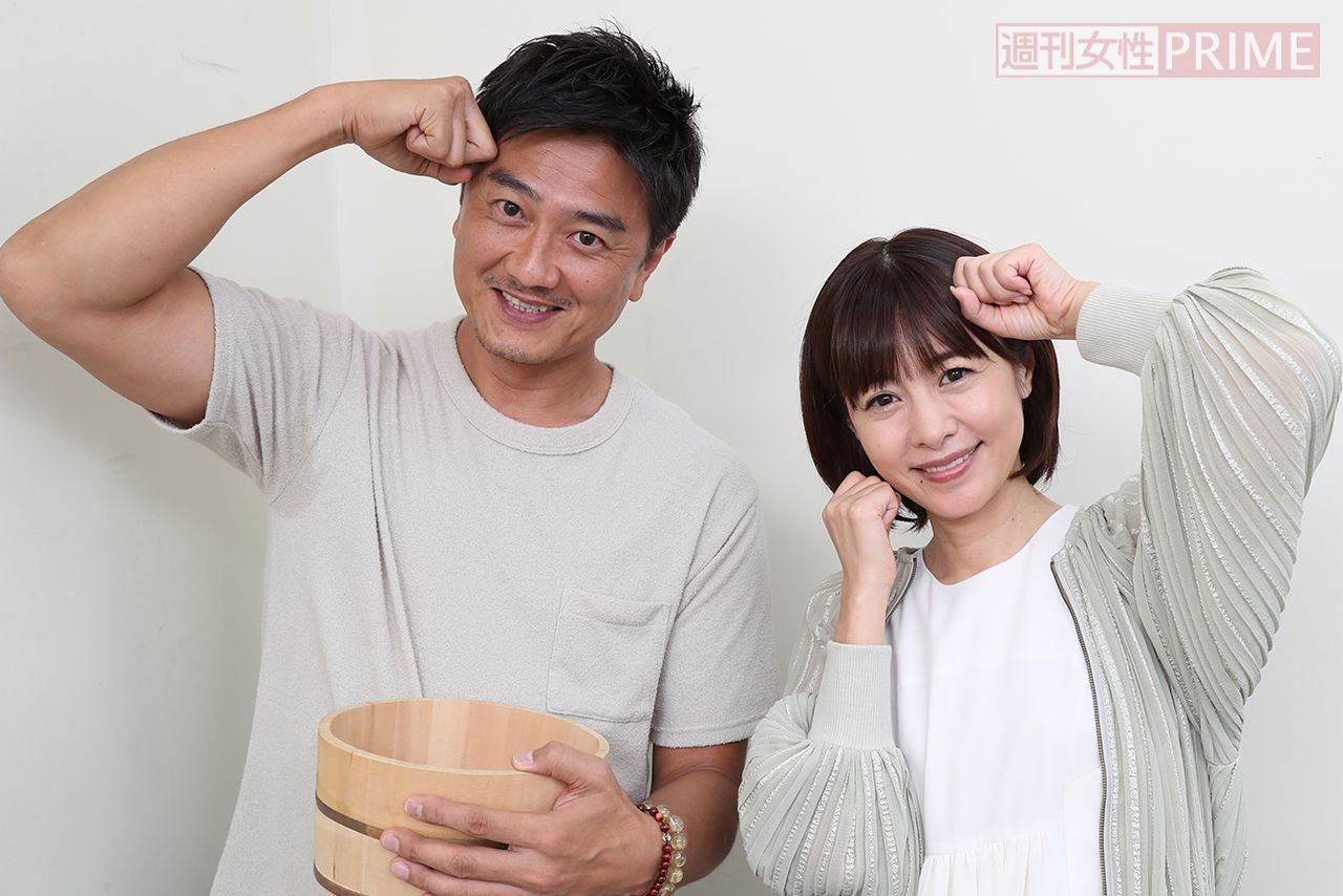 （左から）原田龍二、さとう珠緒