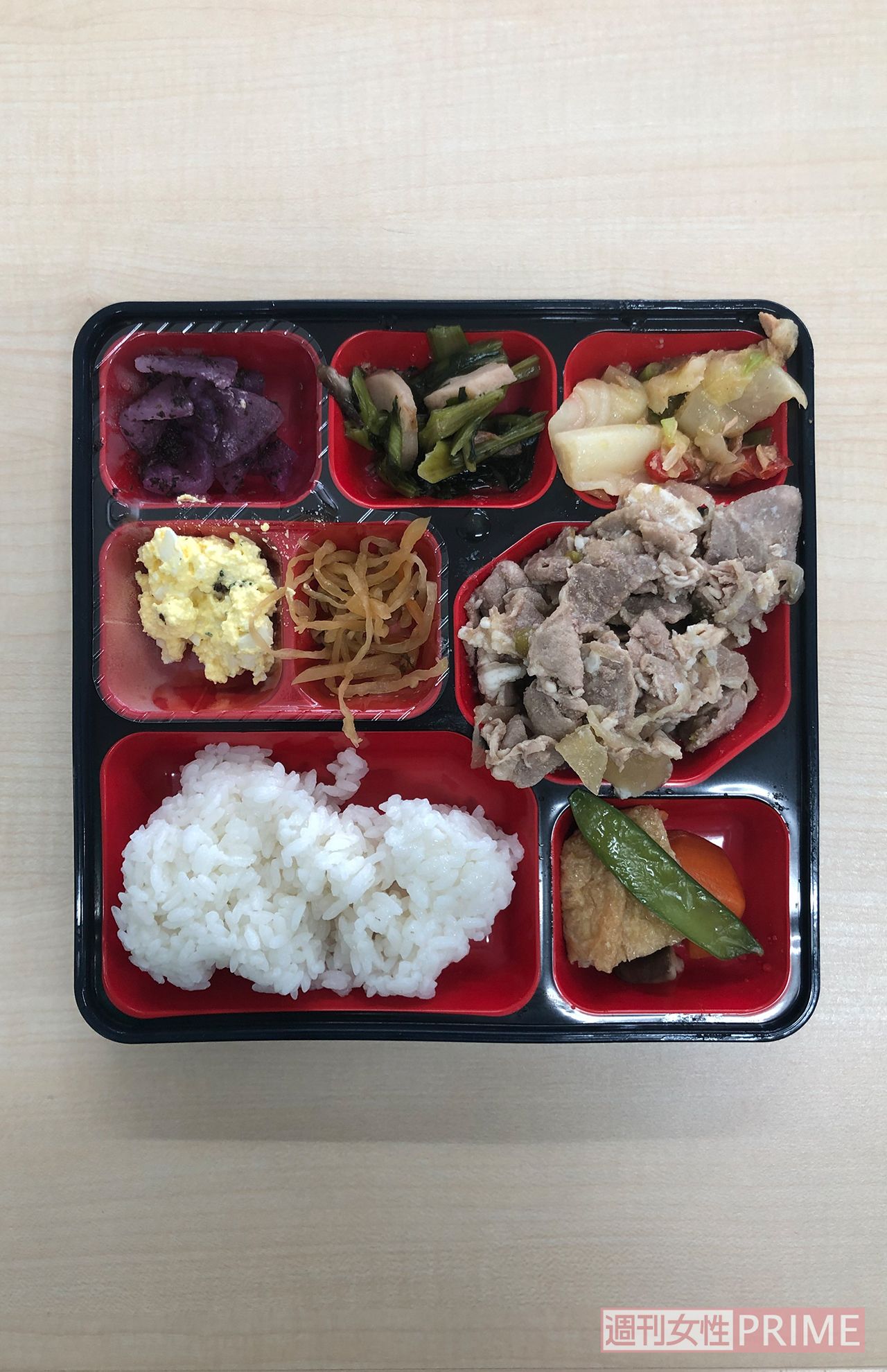 【山口先生の朝食】クリニックでとっている「ベネッセパレット」のお弁当。高齢者の宅配弁当として利用されている。タンパク質と野菜のバランスがいい。お昼にお弁当を買うならおかずの多い幕の内弁当に。