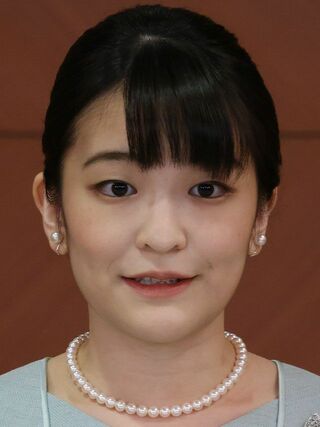 結婚会見に臨んだ小室眞子さん（'21年10月26日）