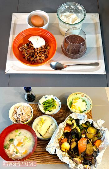 ソネさんのある日の食事メニュー