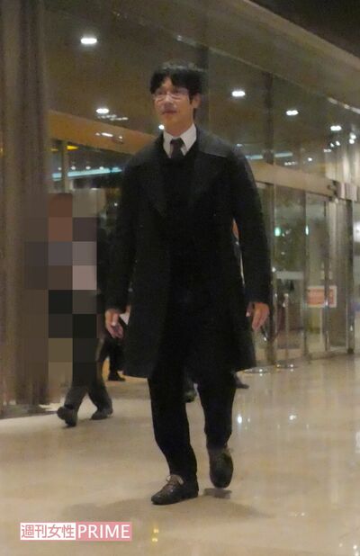 『真田丸』打ち上げの前に行われた取材とほぼ同じ服装で会場に現れた堺