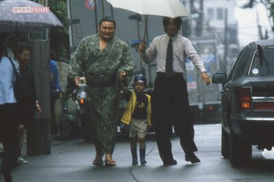 5歳の優一にメロメロだった貴乃花（2000年6月）