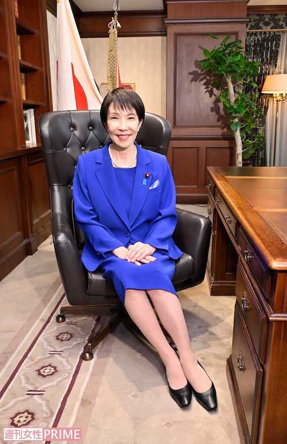 結党以来初の女性総裁に選出された高市早苗氏（2025年10月4日撮影）