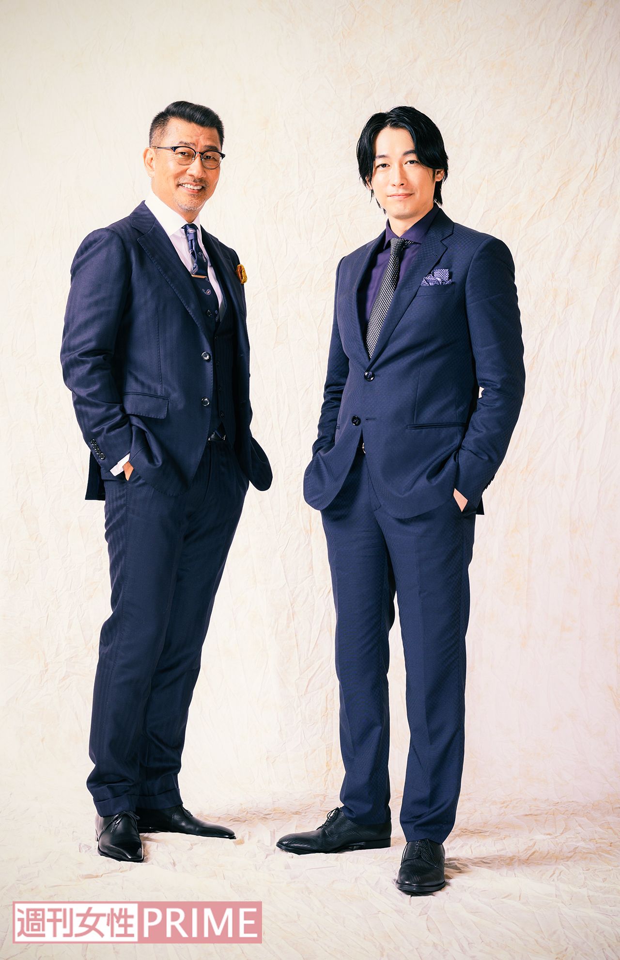 中井貴一とディーン・フジオカ　撮影／高梨俊浩