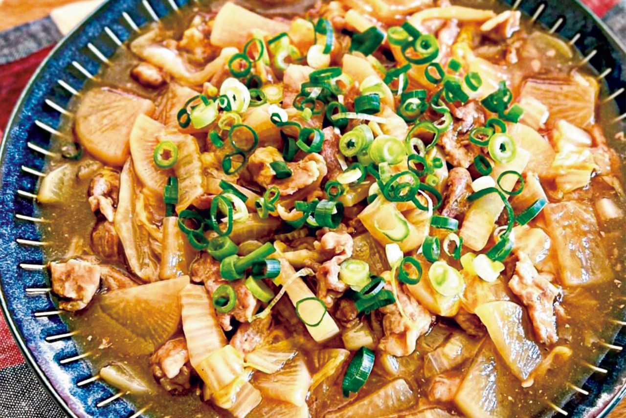 大根と白菜の中華あん