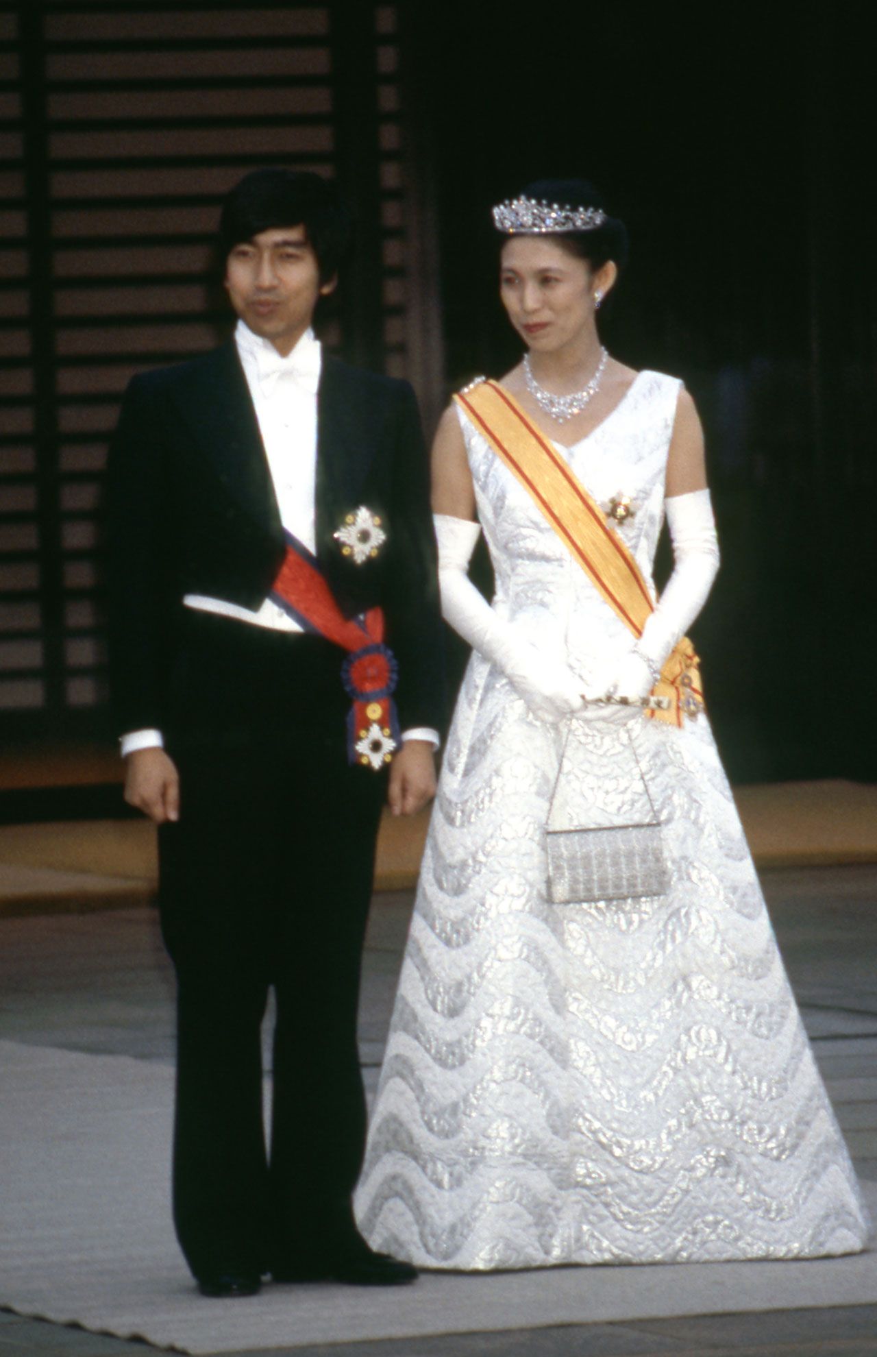 '84年12月6日、結婚の礼の憲仁親王と久子さま。同日に高円宮家も創設