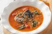 さばとトマトと大葉のスープ