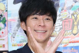 映画『妖怪学園Y 猫はHEROになれるか』公開アフレコでのアンジャッシュ・渡部建（'19年11月8日）