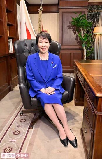 結党以来初の女性総裁に選出された高市早苗氏（2025年10月4日撮影）