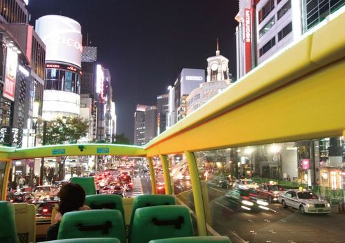 東京のきらびやかな夜景を間近に体感／はとバスの夜のオープンバスツアー