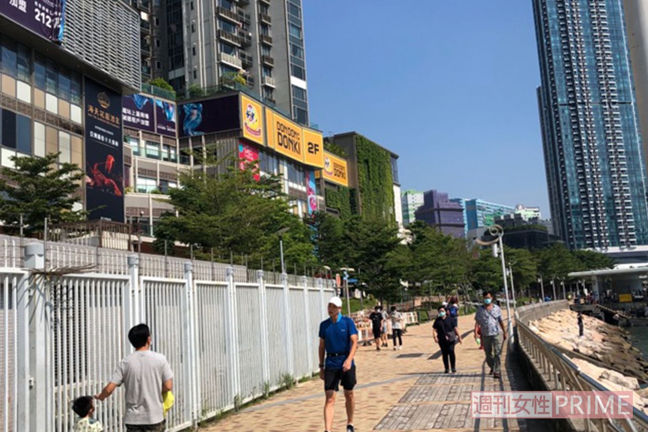 香港市内筌湾地区（山本さん提供写真）