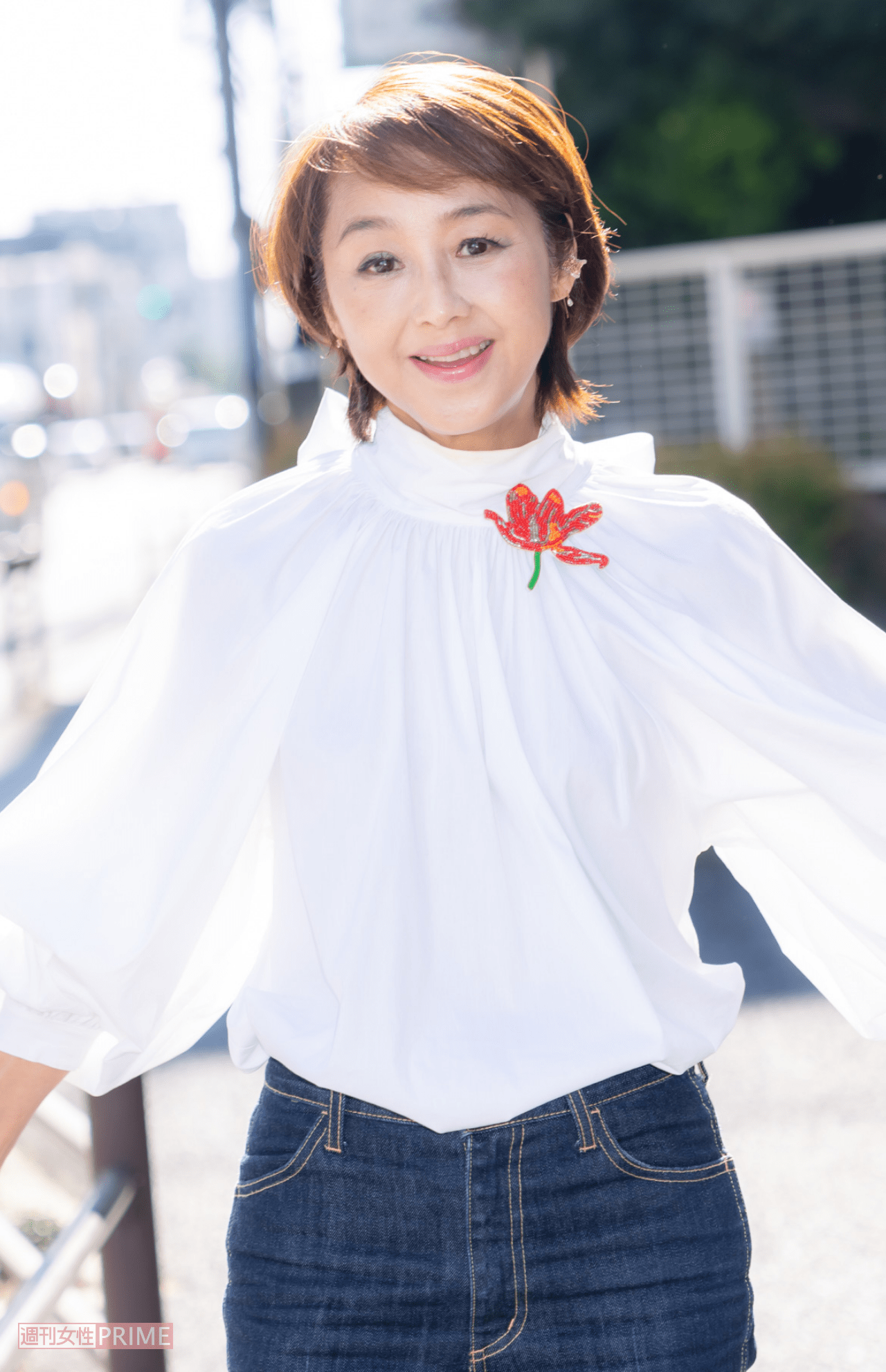 女優、准看護師・北原佐和子（撮影／佐藤靖彦）