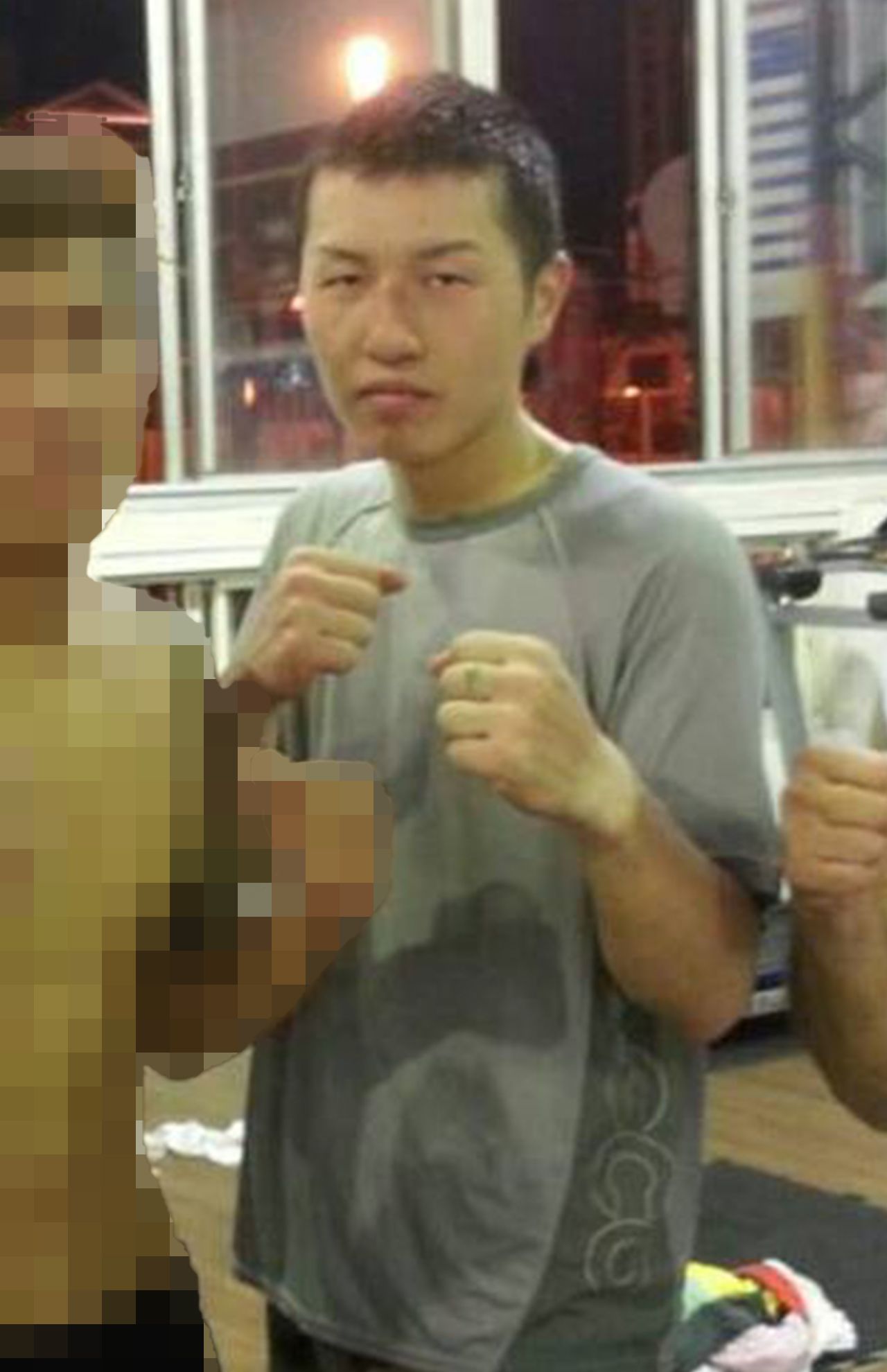 ボクサー時代の嶋津容疑者（SNSより）