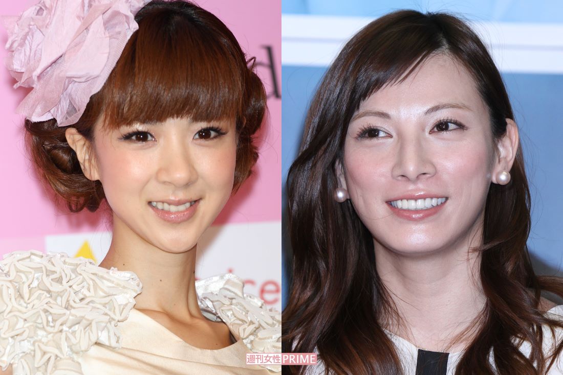 ほしのあき（左）と加藤あい、2人ともティーン向けファッション誌のモデル出身