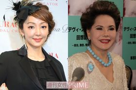 左から神田うの、デヴィ夫人