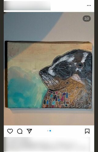 沖縄県・宮古島にある中村昌也が勤めるバーのインスタグラムには、大野智が描いたと思われる「アザラシ」の絵が