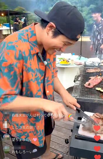 8月7日にゲリラ配信されたTiktokライブでは、桐山はバッシングを気にしている様子はなかった（ジャニーズWEST公式Tiktokより）