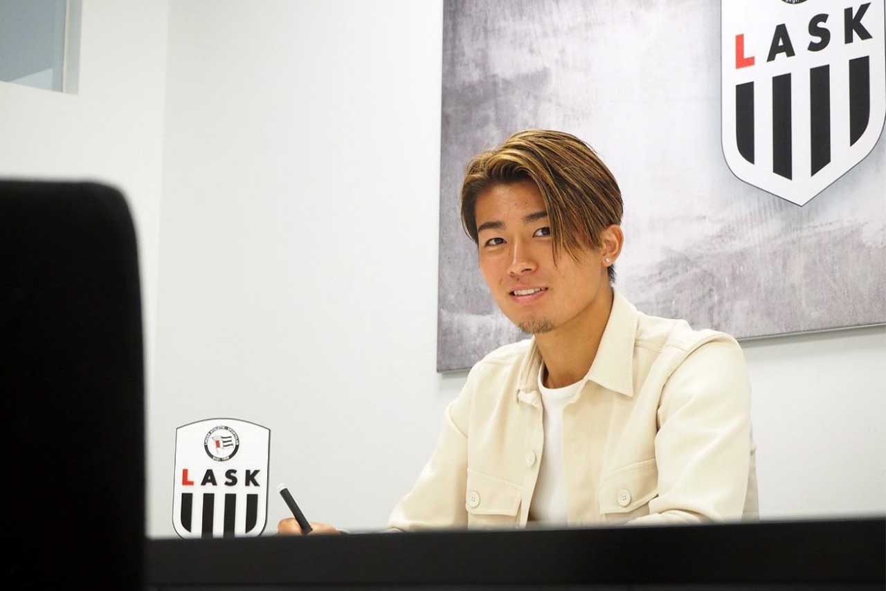2021年の中村敬斗。顎にのみ髭を生やしている（本人インスタグラムより）