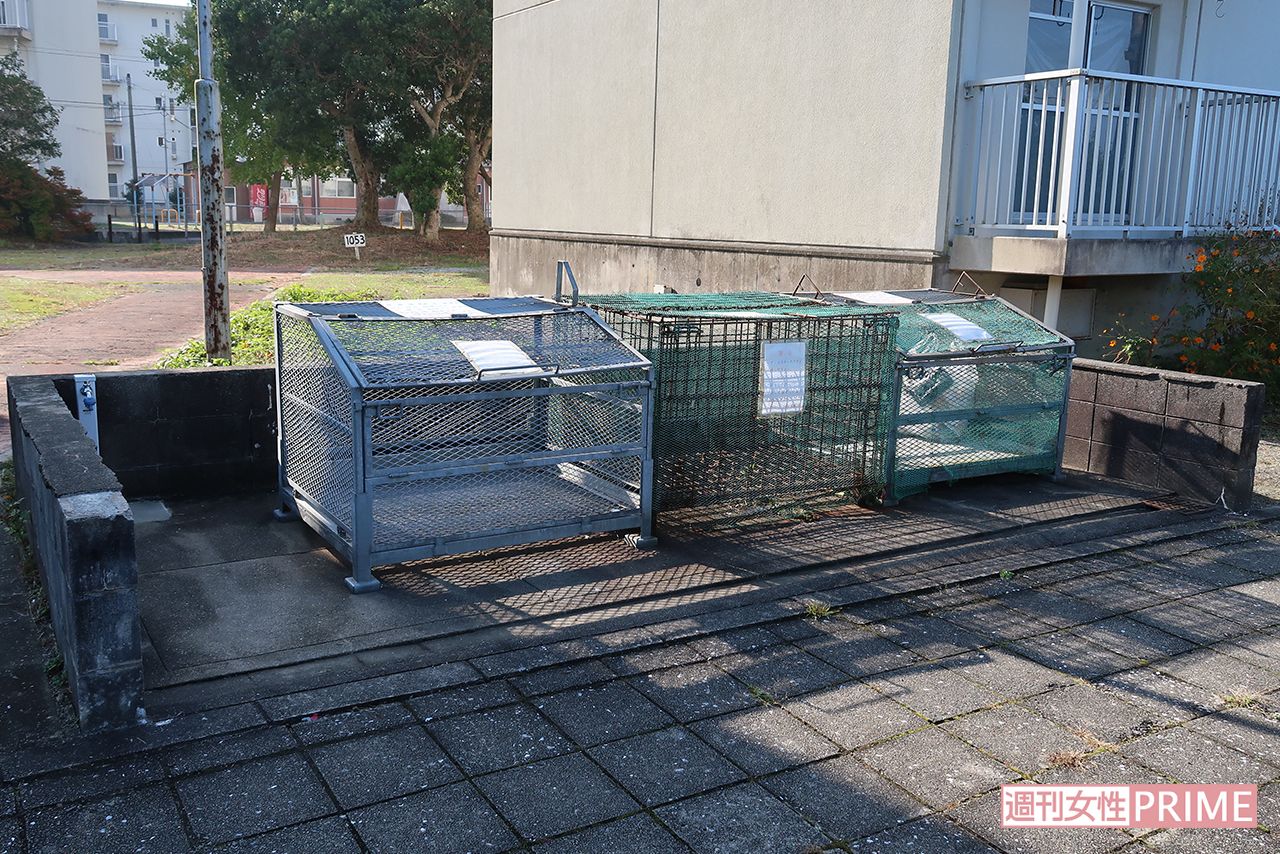 藍容疑者がゴミ出しトラブルを起こしていた自宅近くのゴミ集積所