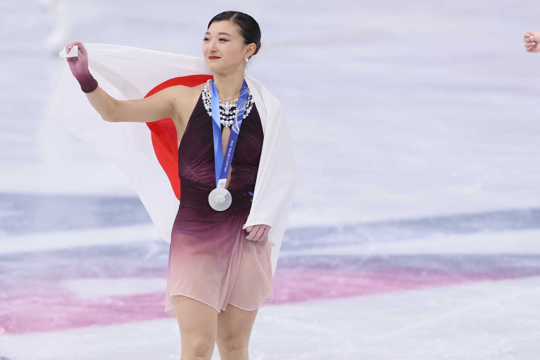 銀メダルを獲得した坂本花織選手（撮影／JMPA）