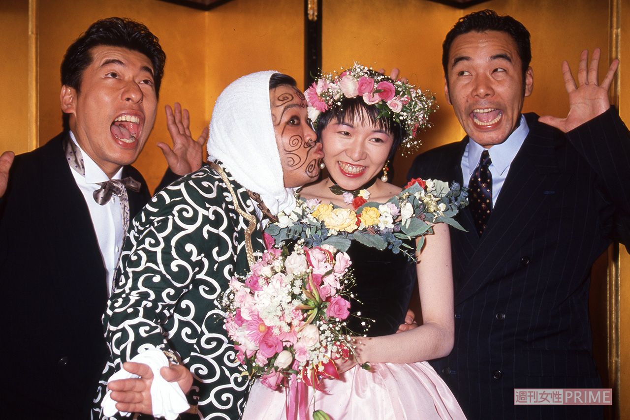 1994年、結婚披露宴を開いた上島竜兵さんと妻・広川ひかる