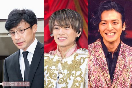 （写真左から）東山紀之（少年隊）、平野紫耀（King&Prince）、生田斗真