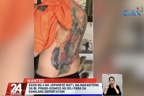 渡辺容疑者の背中には入れ墨が（フィリピン現地メディア『GMAnews』より）