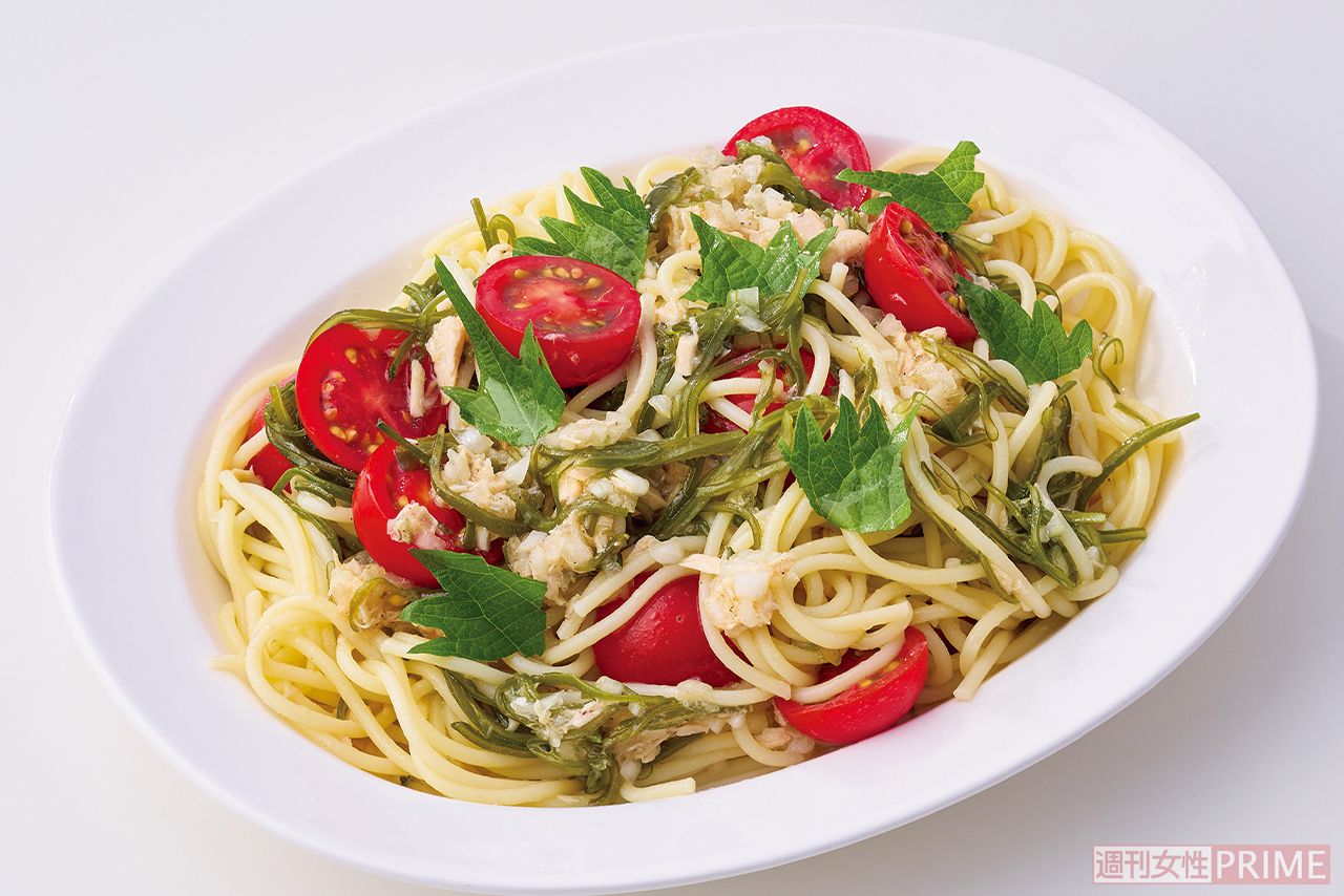 メカブ冷製パスタ