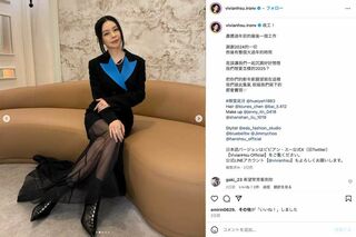 抜群のスタイルをたびたび披露しているビビアン・スー（本人のインスタグラムより）