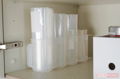 フリーザーバッグの仕分け収納に