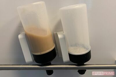 シャンプーの詰め替えボトルに