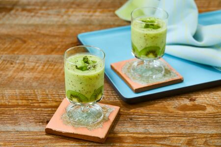 キウイ甘酒スムージー