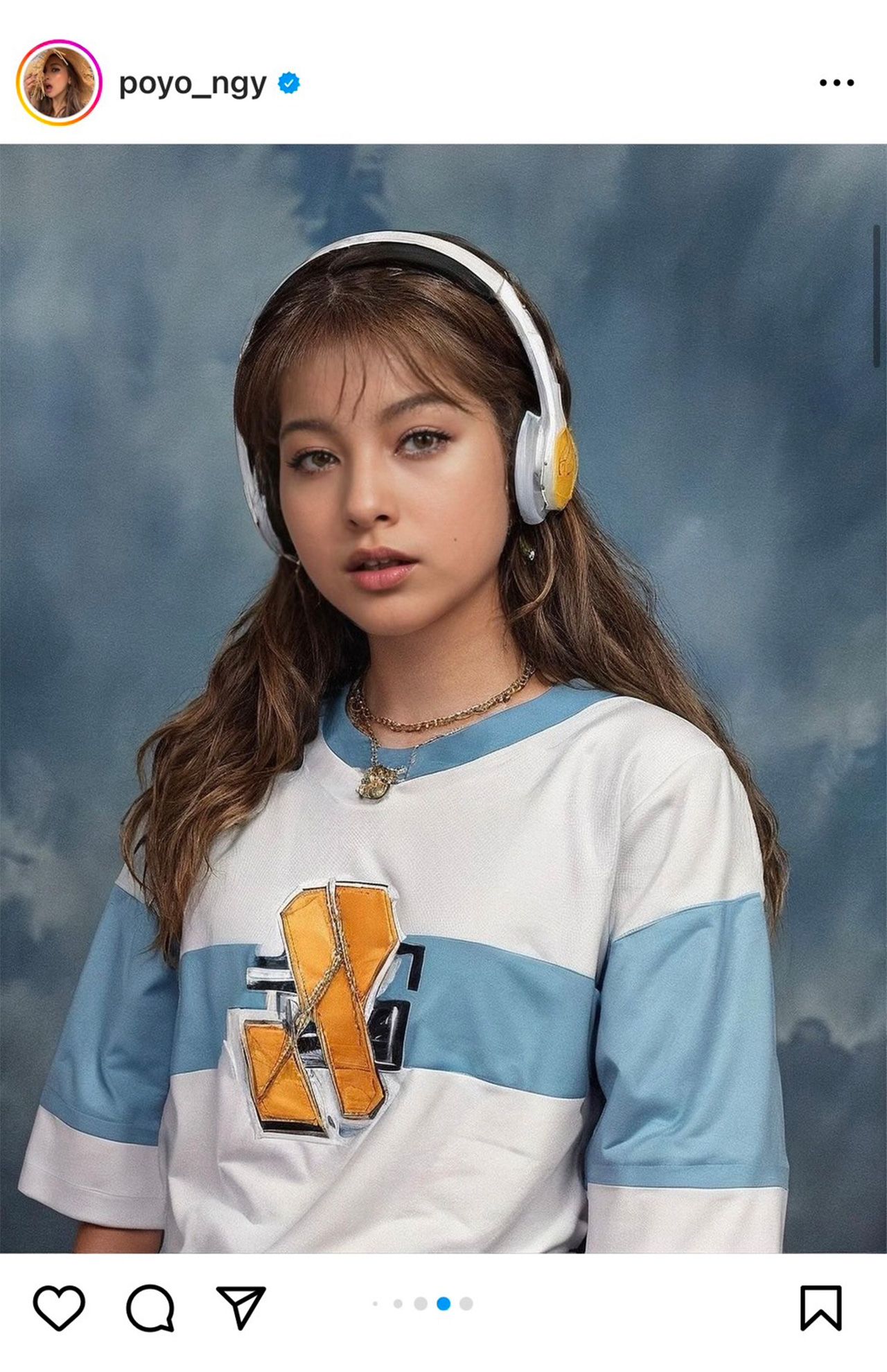 ゆきぽよも『AIイヤーブック』の流行りに乗って“卒アル風”の画像を披露（公式インスタグラムより）