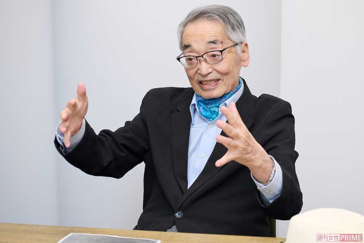 80歳を過ぎているとは思えないほどエネルギッシュ。その明るさでインタビュー中も笑いが絶えなかったマリオンクレープ創業者、岸伊和男さん
