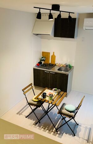 物件のひとつ、埼玉のアパート。インテリアコーディネーターの資格を活かし、PR用の写真を撮影
