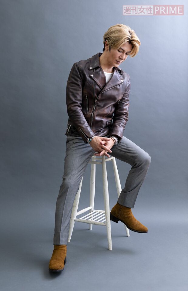 武田真治　撮影／北村史成　ヘアメイク／堀江万智子　スタイリスト／伊藤伸哉