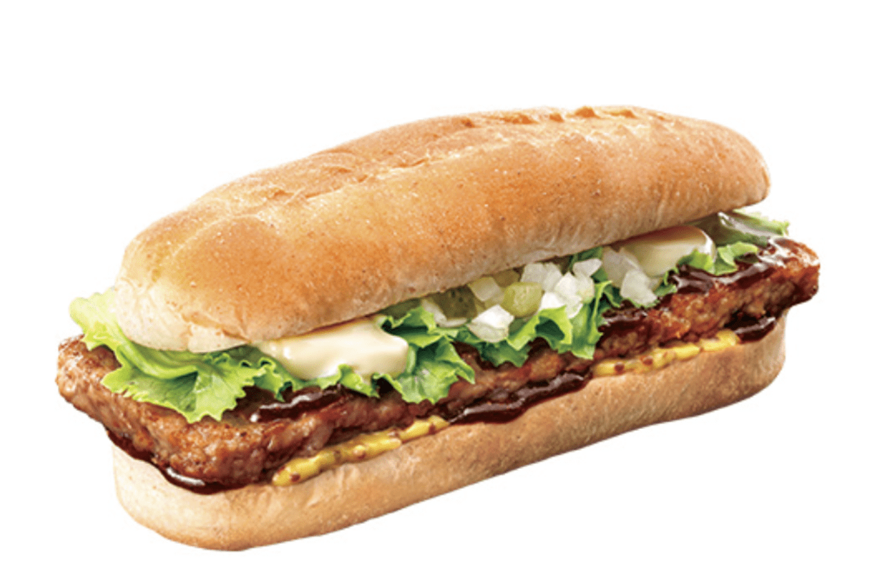 ロッテリアのリブサンド（ロッテリア公式サイトより）