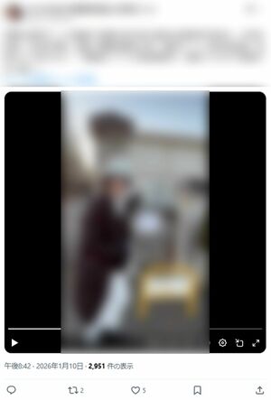 栃木県の県立高校に押しかける配信者（本人Xより）