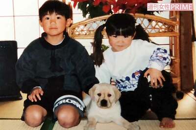 2つ上の兄（左）とは大の仲良しだった吉田えりさん（写真／本人提供）